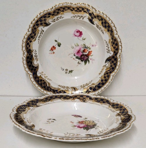 Pair antique floral - of,
