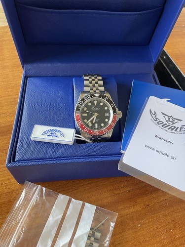 Squale 1545 atmos black - atmos, black/red