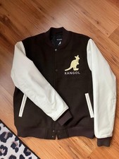Kangol varsity jacket brown and white kangaroo logo Men’s L