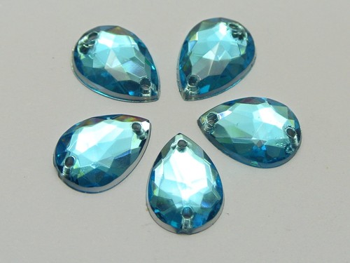 200 blue acrylic teardrop - blue,