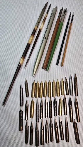 Vintage dip pens nibs job - vintage,