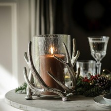Twisted Antler Hurricane Lantern