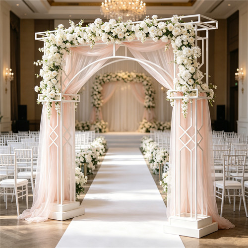 Large square metal - metal, wedding