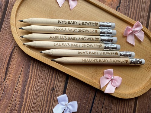 Laser engraved golf pencils