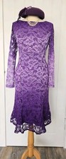 Joanna Hope Purple Lace Ombre Occasion Ruch UK 14 EU 42 CHRISTMAS 