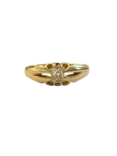 18ct edwardian diamond ring - edwardian,