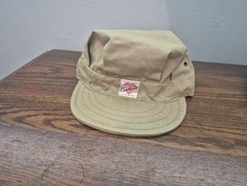 Vintage 50s Carhartt Union Workwear Engineer Cap Hat Conductor Heart Logo 6 7/8 