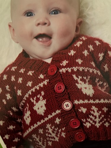 Nordic knitted baby cardigan - knitted,