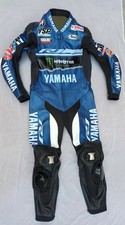 Yamaha Monster motorbike/motorcycle cowhide leather racing suit