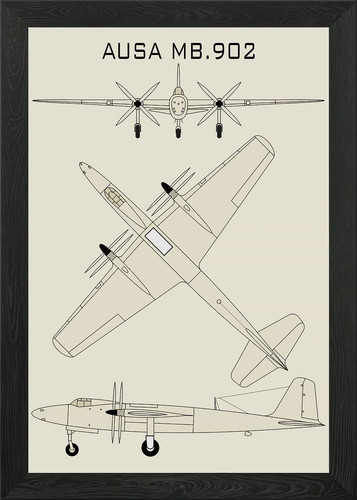 Ausa 902 airplane - airplane, diagram