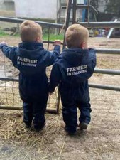 Kids / Children's Printed Farmer In Training Overalls