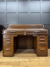 Edwardian Oak Roll Top