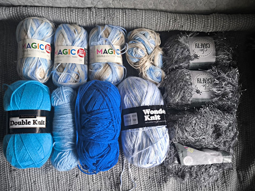 Double knitting wool - double, eyelash