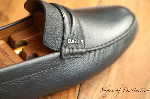 Bally blue leather loafers - leather,