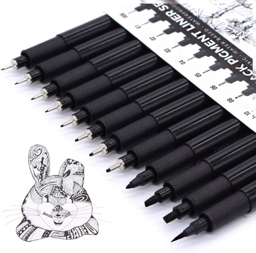 Art pens fineliner ink set - pens,