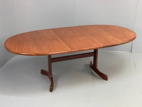 Plan dining table oval teak - plan,