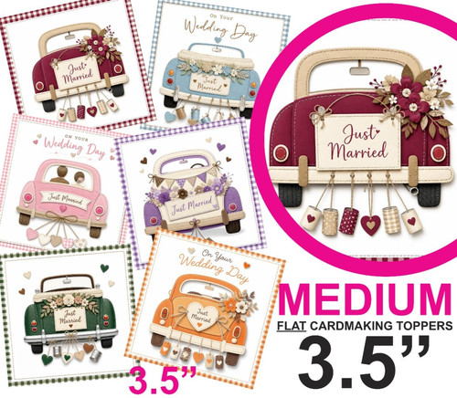 Wedding day card toppers for - toppers,