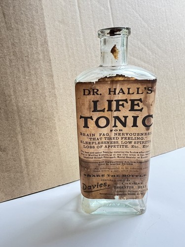 Antique medicine bottle dr - :,