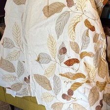 IKEA Cream and Brown Leaf
