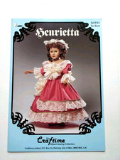 Craftime Dolls Clothes Sewing Pattern Henrietta GCP 23 Original
