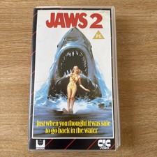 Jaws 2 VHS Video Tape CIC Red