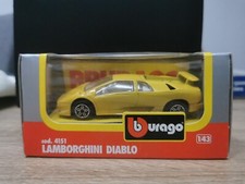 Burago Lamborghini Diablo Diecast Model 4151 Sports Car Boxed Toy New Yellow 