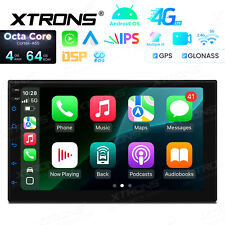 XTRONS 7" Android 14 8-Core 4G LTE Double Din Car Play GPS Nav Radio Stereo DAB+