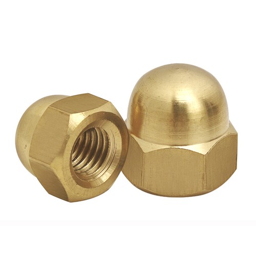 Solid brass hexagon dome - hexagon,