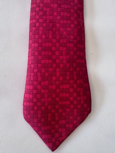 Hermès paris red silk tie - hermès,