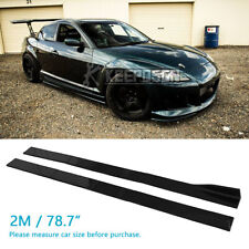 For Mazda MX-5 RX-8 Gloss 78.7'' Side Skirt Extension Splitter Rocker Panel Lip