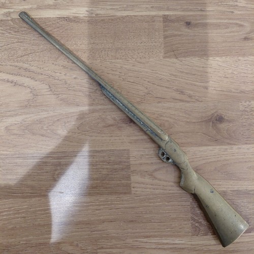Solid brass miniature rifle - solid,