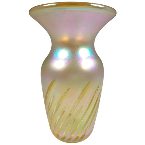 Signed okra golden - okra, iridescent