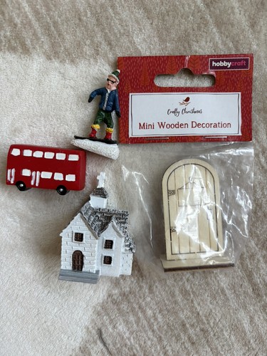 Resin mini decorations church - mini, decorations-