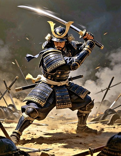 Japanese samurai warrior - japanese,