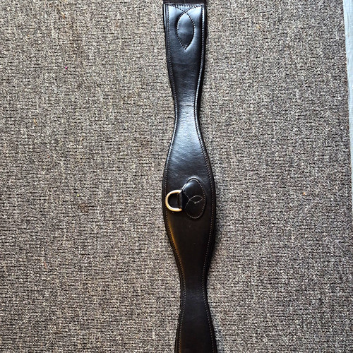 Black leather anatomical - anatomical, girth