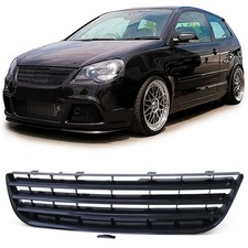 Sport radiator grille grill without emblem black for VW Polo 9N3 05-09