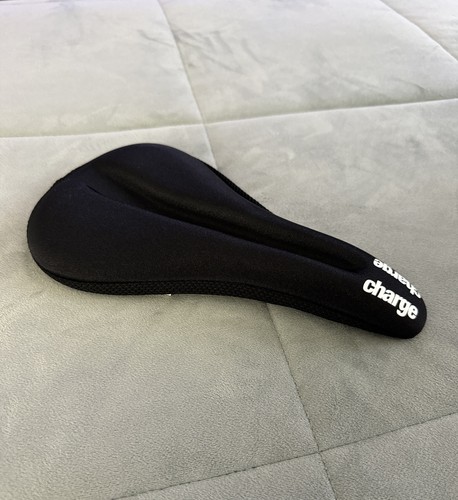 Charge black gel bike saddle - gel,