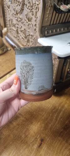 Vintage studio pottery vase - vintage,