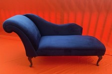 Antique Chaise Longue Sofa Professionally Reseated & Reupholstered