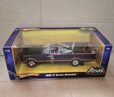Hot Wheels 1/18 Scale Diecast 1966 TV Series Batmobile Batman Hot wheels