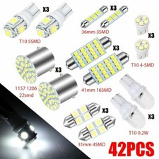 42x Car Interior LED Light For