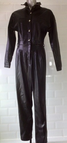 Size black pleather pvc - black,