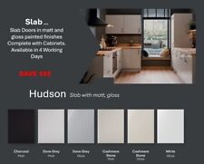 Slab Doors Complete Kitchen Units Cabinets  Matt Gloss Trade Painted