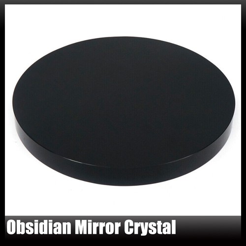 15cm black obsidian scrying - obsidian,