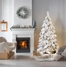 Best Artificial 6ft,7ft,8ft Pre Lit Pearl LED Snow Flocked Arbol Christmas Tree