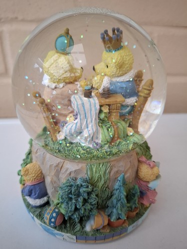 Musical teddy bears snow - bears, globe
