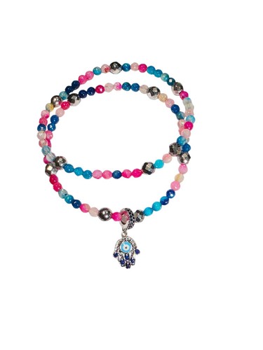 Hamsa protection beaded - hamsa,