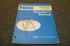 Ford 563 Bale Handler Owner Operator Manual User Guide xz
