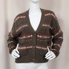 POLO RALPH LAUREN Fair Isle Wool Blend V-Neck Cardigan
