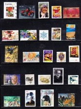 U S USED SELF-ADHESIVE Stamps Collection of 45 Different READY TO MOUNT -6 Scans
